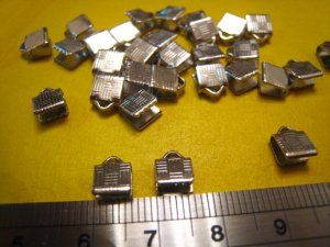 40 pcs Silver Plated Leather Crimps Cord Ends For Leather 6mmFrom heaedges