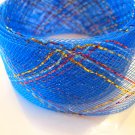 Blue Horsehair with Red and Gold Line for Hair Accessories Flower Stand Decoration