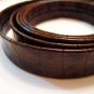 1 Yard of 20mm Leopard Line (Shinny Brown ) Lace Strap Genuine Flat Leather Like Cord