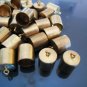 Finding - 6 pcs Gold Leather Cord Ends Cap with Loop For Round Leathers 12mm x 7mm