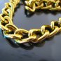 1 Yard of Gold Large Chain Fashion Curb Link for making Jewelry Bracelet and Necklace Craft