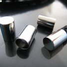 Finding - 6 pcs Silver Flat Head Round Tone Cord End Cap