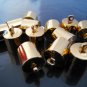 6 pcs Gold Leather Cord Ends Cap with Loop For Round Leathers 12.5mm x 9mm ( inside 8mm Diameter )