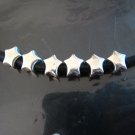.Finding - 10 pcs Silver Star Shape Spacers Metal Beads with Hole ( 10mm x 10.5mm, inside 4mm )