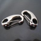 Finding - 1 pcs Stainless Steel Silver Mini Clasps Lobster Buckle 26mm x 13mm
