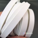 3 Yards of 8mm Ivory White Lace Strap Flat Leather Cord