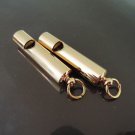 1 pc Shinny Gold Round Tone Whistle Charms Pendant 45mm x 9mm