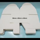 5pcs White Cardboard Boxes Paper Box Gift Boxes Gift Wrapping 90mm x 90mm x 60mm