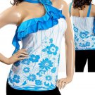 Blue and white blouse -SMALL, MEDIUM, LARGE