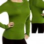 Green Long Sleeve Knit Sweater MEDIUM, LARGE, XLARGE