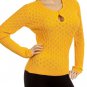 Mustard Peep-Hole Knit Sweater LARGE - XLARGE