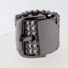 Hermatite Stretchable Belt buckle Ring