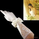 New Satin and Lace Embroidered Bridal Gloves