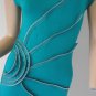 Turquoise Zippered Dress SMALL MEDIUM LARGE