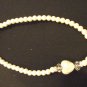 White 3 Layer Necklace Set with Pearl Inspired Beads