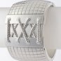 Metal corset bracelet   with spring snap closure