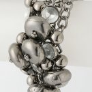 Metallic Beaded Chain Bracelet