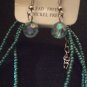 Blue Multi Layer Beaded Necklace with Earrings