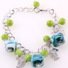 Ceramic Bracelet / Lobster Claw Clasp / 8"Length