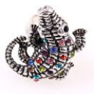 Alligator Antique Silver Tone Metal Casting Ring