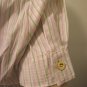 Beige Striped Short Sleeve Shirt 1XL, 2XL, 3XL