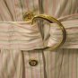 Beige Striped Short Sleeve Shirt 1XL, 2XL, 3XL