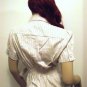 Beige Striped Short Sleeve Shirt 1XL, 2XL, 3XL