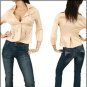 Beige Jacket with Embroidery SMALL - MEDIUM