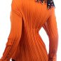 Burnt Orange Ruffle Blouse SMALL - MEDIUM - LARGE