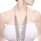 Long Layered Necklace and Earring Set