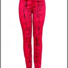 Pink Snake Skin Inspired Print Skinny Pants XSMALL - SMALL, MEDIUM, LARGE