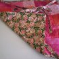 Hand crafted Bistro Cafe Apron floral print pink