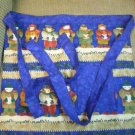Hand Crafted Apron Winter Print Holiday