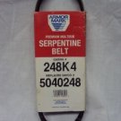 SERPENTINE BELT 4PK630, 248K4, K040245, 4040245, 5040248 PREMIUM MULTI-RIB  New Item