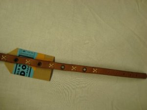 OLD NAVY LEATHER Dog Collar, Size: Small, NWOT