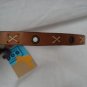 OLD NAVY LEATHER Dog Collar, Size: Small, NWOT