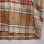 NAUTICA~Mens S/S Shirt~Size L~Brn/Rust/Beige/Grn Stripe