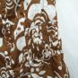 UNIQUE SPECTRUM Women's Brown/White Flowered Top, Size: Large, NWT