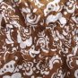 UNIQUE SPECTRUM Women's Brown/White Flowered Top, Size: Large, NWT