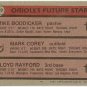 1981 BALTIMORE ORIOLES FUTURE STARS #399 Topps Baseball Card