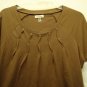ONQUE CASUALS Womens Brown Stretch Top (Size M) NWT