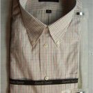 KENNETH ROBERTS Mens White Stripe Dress Shirt,16.534/35