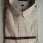 KENNETH ROBERTS Mens White Stripe Dress Shirt,16.534/35
