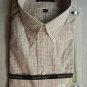 KENNETH ROBERTS Mens White Stripe Dress Shirt,16.534/35