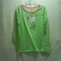MUDD Girl's Green Graphic Nightshirt, Size: Medium 9/11, NWOT