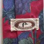 BERT PULITZER All Silk Red, Blue, Beige Flowered Necktie