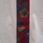 BERT PULITZER All Silk Red, Blue, Beige Flowered Necktie