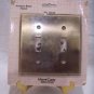 ANTIQUE BRASS FINISH Double Switch Plate, NIP