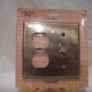 ANTIQUE BRASS FINISH Combo Cover Switch Plate, NIP ANTIQUE BRASS FINISH Combo Cover Switch Plate, NIP