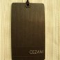 CEZANI Mens Cream S/S Button Front, Camp Shirt, Size: Large, NWT
